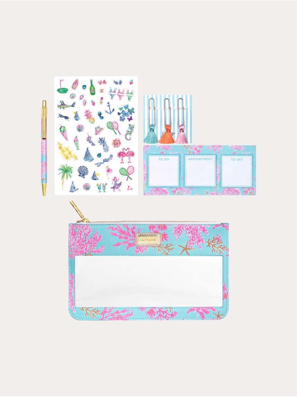 Lilly Pulitzer, Agenda Bonus Pack— Royal Coral NWT
